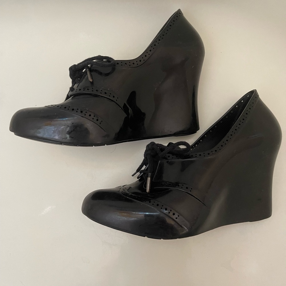 RARE MELISSA WEDGED LOAFER size 7